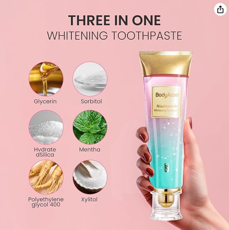 Nicotinamide Brightening Toothpaste Deep Cleaning Yellow Teeth Stains Removal Fresh Breath Enamel Gums Care Whitening Toothpaste