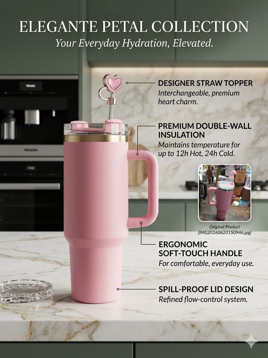 Trendy Levender Tumbler 40 OZ – Solid Vacuum Insulated Travel Flask