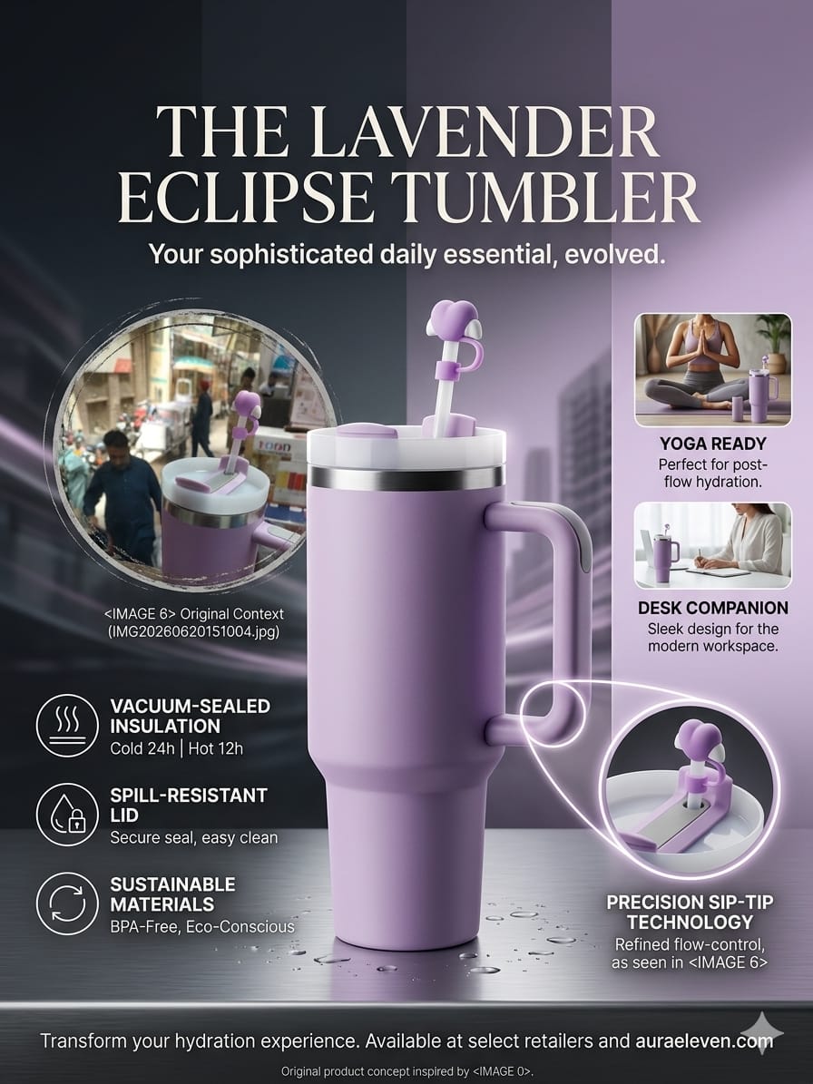 Trendy Levender Tumbler 40 OZ – Solid Vacuum Insulated Travel Flask